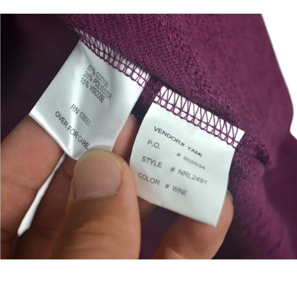 North River Women Purple Pullover T Shirt Top Sz M Long sleeves - Picture 5 of 10